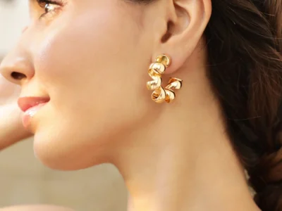 rubans-voguish-gold-plated-twisted-half-hoop-earrings-earrings-35665940873390